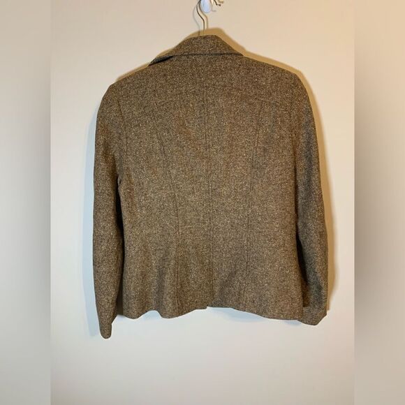 Louben brown tweed jacket size 10 - Picture 5 of 11
